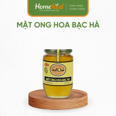 Mật ong hoa bạc hà Vinabee 100% nguyên chất 260-530g - Thơm dịu, giàu dinh dưỡng, tốt cho sức khỏe, giảm 17%