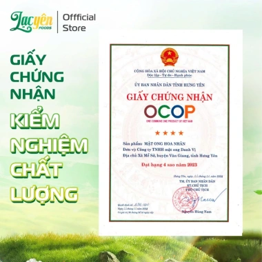 Mật Ong Hoa Nhãn Lạc Yên Foods Nguyên Chất 100% Chai Úp Ngược Tiện Lợi Giá 153.000 VND 7