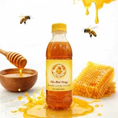 Mật ong hoa nhãn nguyên chất 0.5L Hoà Bình Honey - 500ml, chất lượng cao, giảm giá 156.900 VND