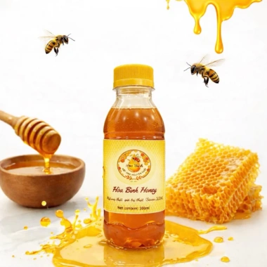 Mật ong hoa nhãn nguyên chất 250ml Hoà Bình - Giá ưu đãi 79.900đ