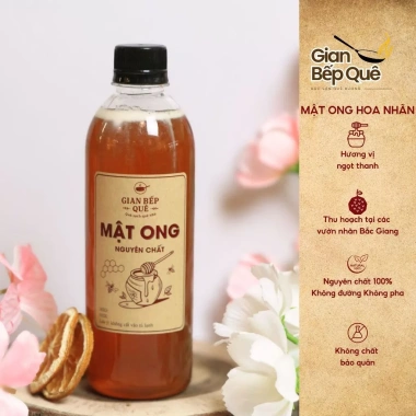 Mật Ong Hoa Nhãn Nguyên Chất 500ml - Thơm Ngọt, Sánh Mịn, Giá Ưu Đãi 90.000