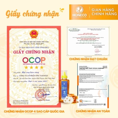 Mật ong hoa rừng HONECO 360g - Nguyên chất tự nhiên, tăng sức đề kháng, giá chỉ 65.000 VND (giảm từ 78.000 VND)