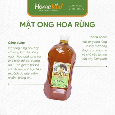 Mật ong hoa rừng Vinabee 2.800g – Nguyên chất thơm ngon, giảm còn 398.520 VND 2