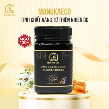 Mật ong Manuka Eco MGO 100+ nhập khẩu Úc giàu dinh dưỡng giảm giá 363.800đ 250/500gr