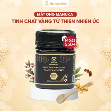 Mật Ong Manuka Eco MGO 550+ Nhập Khẩu Úc – Hỗ Trợ Tiêu Hóa, Hô Hấp, Viêm Da – Giá 836.640₫