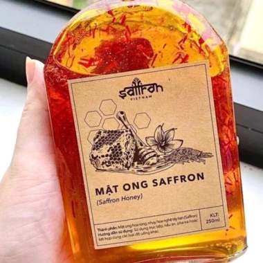 Mật ong ngâm Saffron 250ml chai thủy tinh, giảm giá 579k - Saffron Việt Nam 2