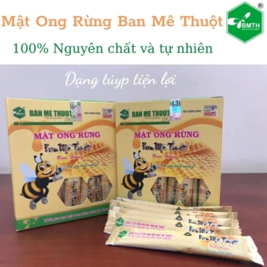 Mật Ong Rừng Ban Mê Thuột 30 tuýp 12g Tự nhiên, nguyên chất, giá ưu đãi 76.900 VND