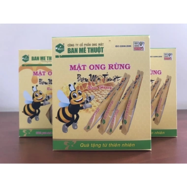Mật Ong Rừng Ban Mê Thuột 30 tuýp 12g Tự nhiên, nguyên chất, giá ưu đãi 76.900 VND