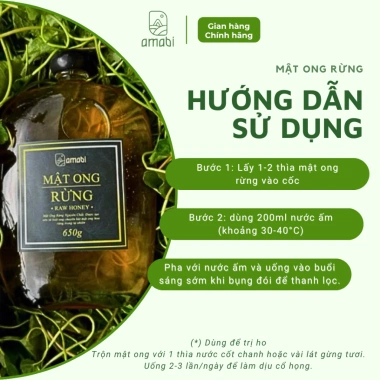 Mật ong rừng Đắk Lắk Amabi 450g/650g - Mật ong vàng tự nhiên, hỗ trợ sức khỏe và sắc đẹp, giảm còn 170.000 VND 5