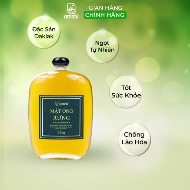 Mật ong rừng Đắk Lắk Amabi 450g/650g - Mật ong vàng tự nhiên, hỗ trợ sức khỏe và sắc đẹp, giảm còn 170.000 VND 10