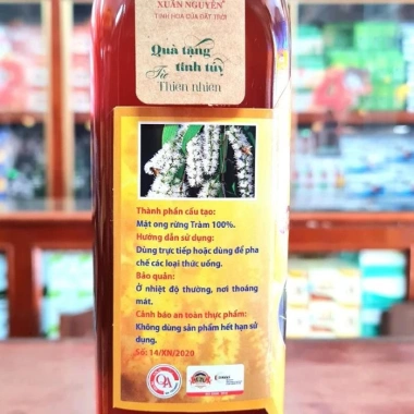 Mật Ong Rừng Tràm Nguyên Chất Xuân Nguyên 500ml - Giá 90.000, Dinh Dưỡng Cao