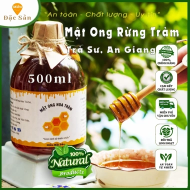 Mật Ong Rừng Tràm Trà Sư An Giang Nguyên Chất 1L (2x500ml) Giá ưu đãi 365.000đ