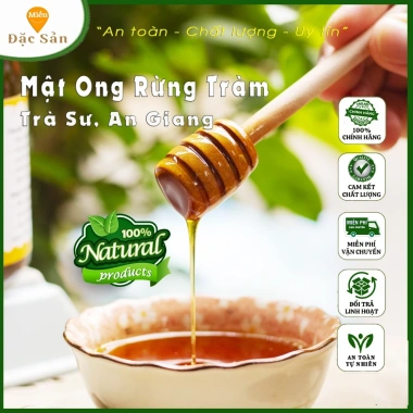 Mật Ong Rừng Tràm Trà Sư An Giang Nguyên Chất 1L (2x500ml) Giá ưu đãi 365.000đ