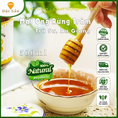 Mật Ong Rừng Tràm Trà Sư An Giang Nguyên Chất 1L (2x500ml) Giá ưu đãi 365.000đ