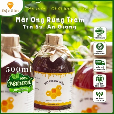 Mật Ong Rừng Tràm Trà Sư An Giang Nguyên Chất 1L (2x500ml) Giá ưu đãi 365.000đ