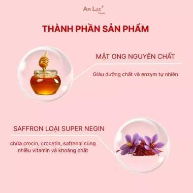 Mật ong saffron cao cấp 100% Crocin – Chống oxy hoá, làm đẹp da, giảm giá 265k