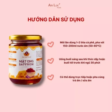 Mật ong saffron cao cấp 100% Crocin – Chống oxy hoá, làm đẹp da, giảm giá 265k