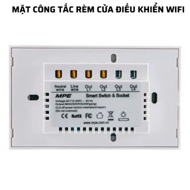 Mặt rèm cửa CSW/SC Wi‑Fi MPE – Điều khiển từ xa qua điện thoại, kết nối nhanh, tiết kiệm năng lượng