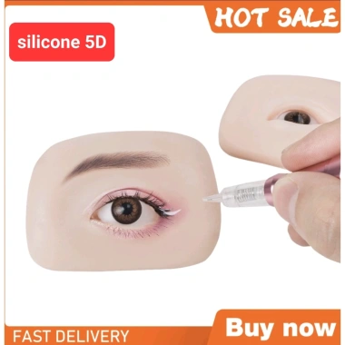 Mắt silicone 5D mềm dẻo màu nâu xanh - luyện sợi, phun mí, ưu đãi 25.000 VND 4