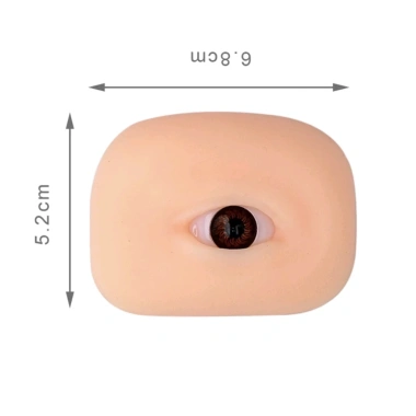 Mắt silicone 5D mềm dẻo màu nâu xanh - luyện sợi, phun mí, ưu đãi 25.000 VND 5