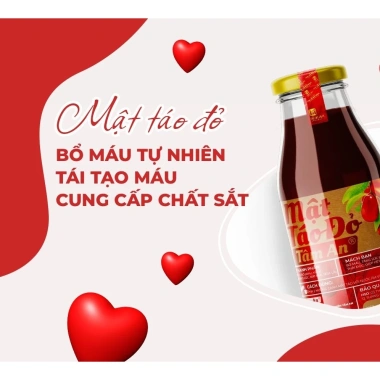 Mật Táo Đỏ Bổ Máu Thuần Chay - Lưu Thông Máu, Giảm Đau Đầu, Da Hồng Hào 178k