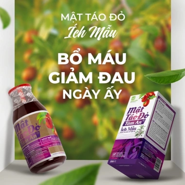 Mật Táo Đỏ Ich Mẫu - Bổ Máu, Giảm Đau Bụng Kinh, Giải Pháp Ngày Ấy Phái Đẹp 5 Mật Táo Đỏ Ich Mẫu - Bổ Máu, Giảm Đau Bụng Kinh, Giải Pháp Ngày Ấy Phái Đẹp 5