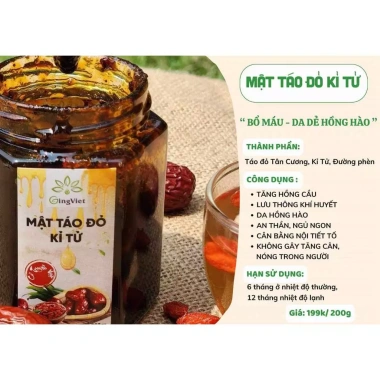 Mật táo đỏ kỷ tử - Bổ huyết, tăng sức khỏe, ưu đãi 199.000đ (giá gốc 248.750)