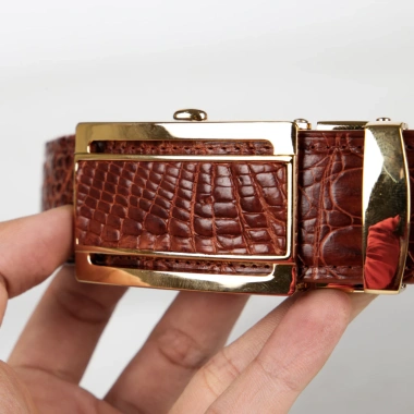 Mặt thắt lưng khóa tự động da cá sấu FTT Leather - Thiết kế kim loại không rỉ, giá chỉ 200.000₫