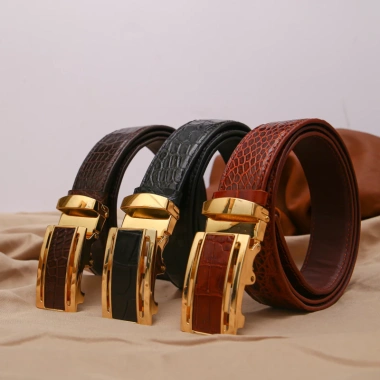 Mặt thắt lưng khóa tự động da cá sấu FTT Leather - Thiết kế kim loại không rỉ, giá chỉ 200.000₫