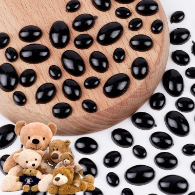 Mắt thú dán hình Oval 10 cái - Nhiều cỡ, giá siêu tiết kiệm 11.000đ 4