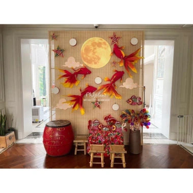Mặt trăng trang trí Trung Thu Fomex chống nước - Phông nền chụp ảnh 30-80cm, 75k