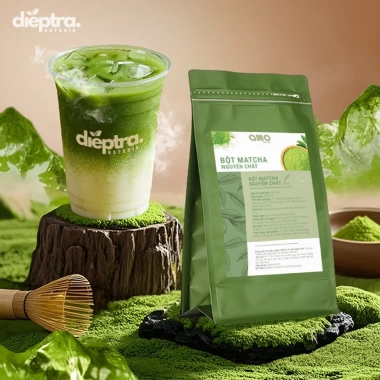 Matcha nguyên chất Amopatel 200 500g Đậm vị xanh, tăng năng lượng, ưu đãi 182.000₫