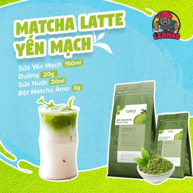 Matcha nguyên chất Amopatel 200 500g Đậm vị xanh, tăng năng lượng, ưu đãi 182.000₫