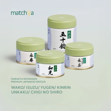 Matcha Nhật Bản Nội Địa Chính Hãng Marukyu Koyamaen - Wako, Isuzu, Yugen, Kinrin, Unkaku + Hojicha - Giá chỉ 559.550₫