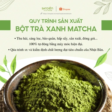Matcha Premium Satoen 100g Bột Trà Matcha Vụ Xuân Giá ưu đãi 159k