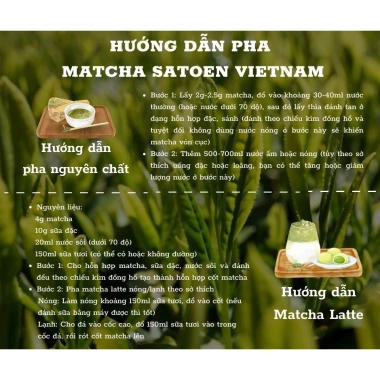 Matcha Premium Satoen 100g Bột Trà Matcha Vụ Xuân Giá ưu đãi 159k 9 Matcha Premium Satoen 100g Bột Trà Matcha Vụ Xuân Giá ưu đãi 159k 9