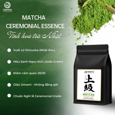 Matcha Umaya Ceremonial Essence Cao Cấp Nhật Bản 100g-200g Giá Ưu Đãi 194.000 6 Matcha Umaya Ceremonial Essence Cao Cấp Nhật Bản 100g-200g Giá Ưu Đãi 194.000 6