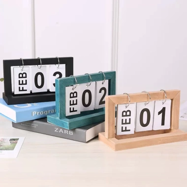 Mẫu 2.026 Lịch Gỗ Vạn Niên - Lịch Để Bàn Decor, Lật Số, Quà Tặng, Giá 85.000