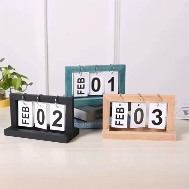 Mẫu 2.026 Lịch Gỗ Vạn Niên - Lịch Để Bàn Decor, Lật Số, Quà Tặng, Giá 85.000