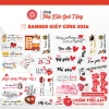 Mẫu Banner 2.026 Giá Rẻ 1 xấp 10 tờ - Banner, Tag, Thiệp cho 8/3, 14/2, Khai Trương, Tốt Nghiệp, chỉ 13.900₫