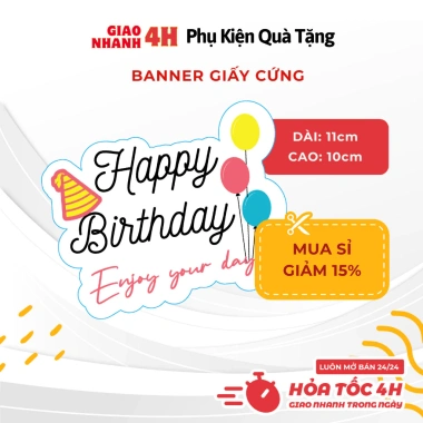 Mẫu Banner 2.026 Giá Rẻ 1 xấp 10 tờ - Banner, Tag, Thiệp cho 8/3, 14/2, Khai Trương, Tốt Nghiệp, chỉ 13.900₫