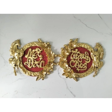 Mẫu dát vàng ngựa đơn 15cm - Trái cây Tết, giá ưu đãi 90.000đ, chất lượng cao
