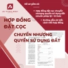 Mẫu hợp đồng đặt cọc chuyển quyền sử dụng đất chuẩn pháp lý + hướng dẫn soạn thảo - Giá 10.000₫