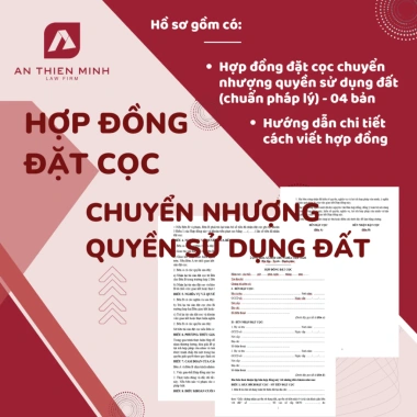 Mẫu hợp đồng đặt cọc chuyển quyền sử dụng đất chuẩn pháp lý + hướng dẫn soạn thảo - Giá 10.000₫