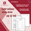 Mẫu hợp đồng mua bán xe ô tô chuẩn pháp lý - Giá chỉ 55.000đ, tiết kiệm ngay