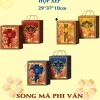 Mẫu Hot 2.026 Set Hộp Đựng Quà Tết Song Mã Phi Vân 1 Set + Túi Giá 65.000