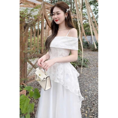Mẫu mới Đầm tiểu thư 2 lớp chất kim tuyến cao cấp - Giá chỉ 359.000₫