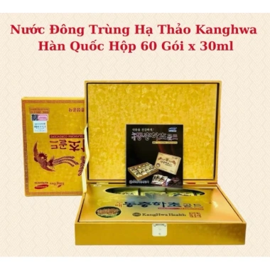 Mau Moi Nước Đông Trùng Gỗ Vàng Kwanghwa 60 gói - Thải độc, tăng đề kháng, giảm cân nhanh