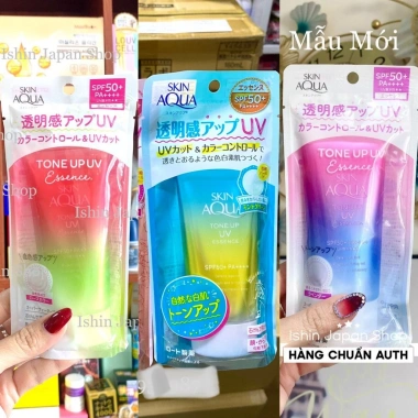 Mẫu mới Skin Aqua Tone Up 80g - Kem chống nắng Nhật Bản, dưỡng da, giảm thâm, chỉ 168k