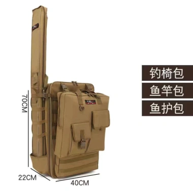 Mẫu mới Túi đựng dụng cụ câu cá - Ba lô ghế đa năng, bảo vệ cá, dây thép định hình, giảm giá 23%
